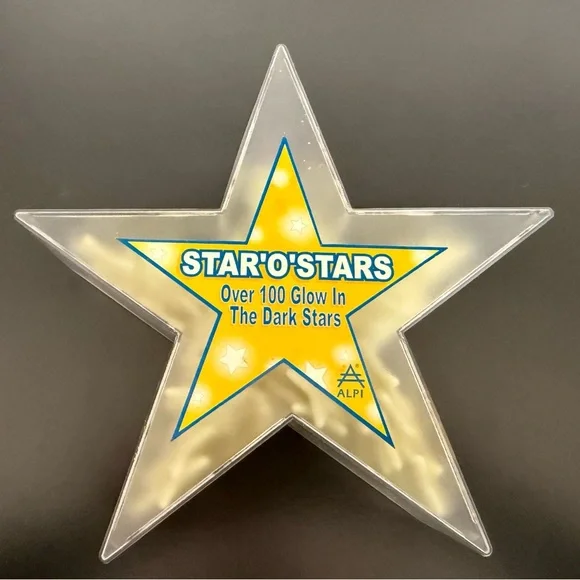 🆕 Star o Stars box of 100 adhesive glow in the dark plastic stars constellation - Picture 1 of 3